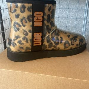 UGG Leopard Print Ankle Boots
